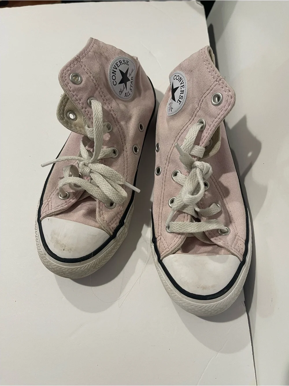 Converse Kids Pink Chuck Taylor All Star High-Top Sneakers girls youth sz 1